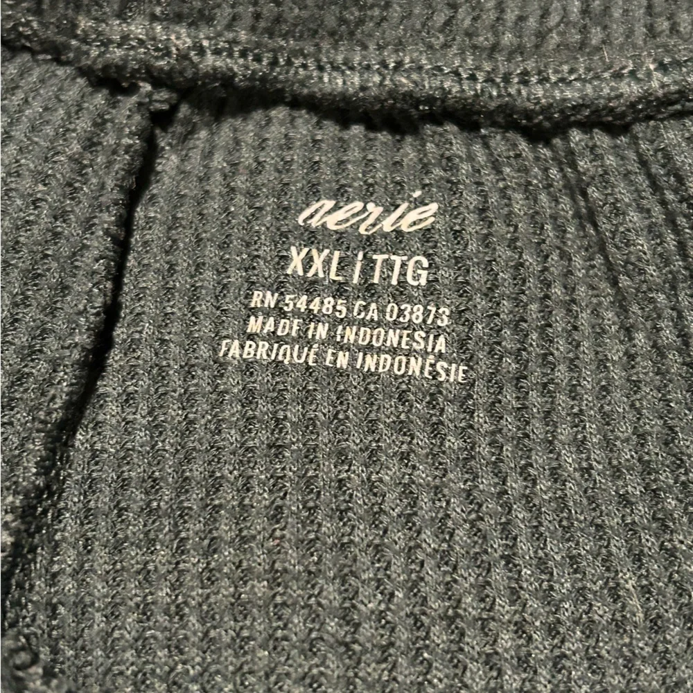 Aerie Teal Knit Cargp Pants - Picture 5 of 6